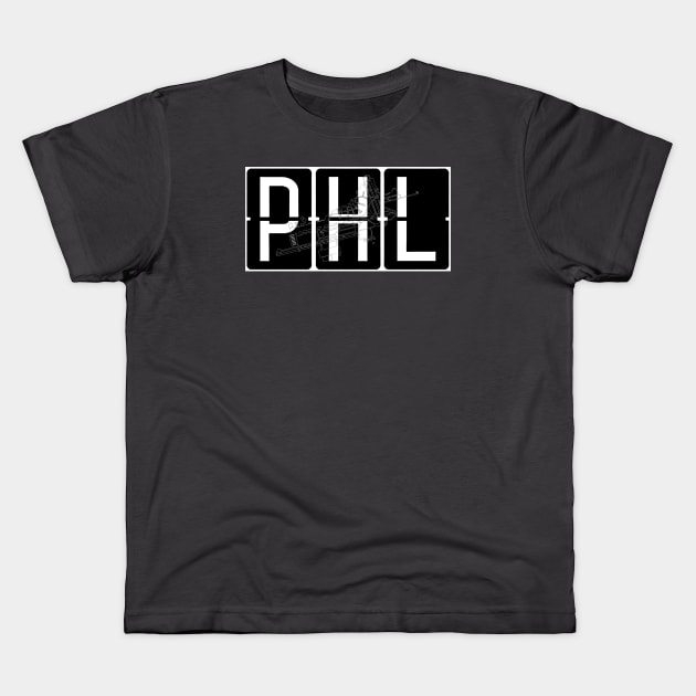 PHL Split Flap Display Kids T-Shirt by evaporationBoy 